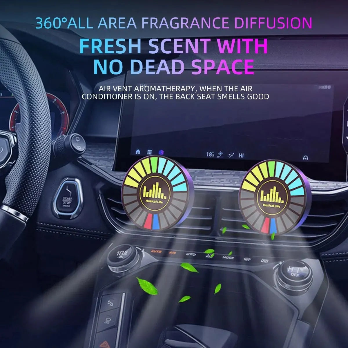 RGB Sound Control Car Light