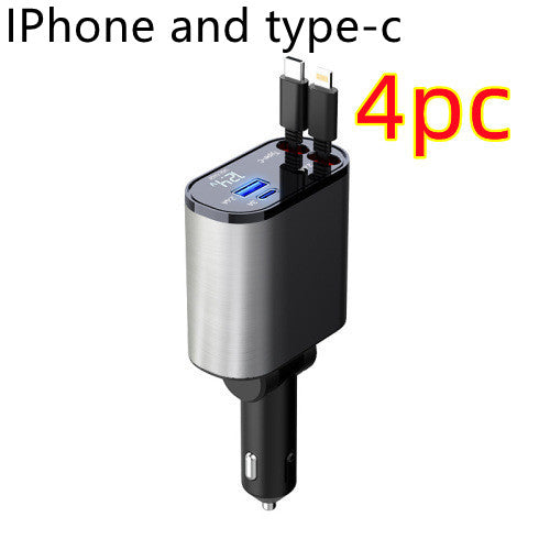 100W Fast Car Charger USB-C Adapter