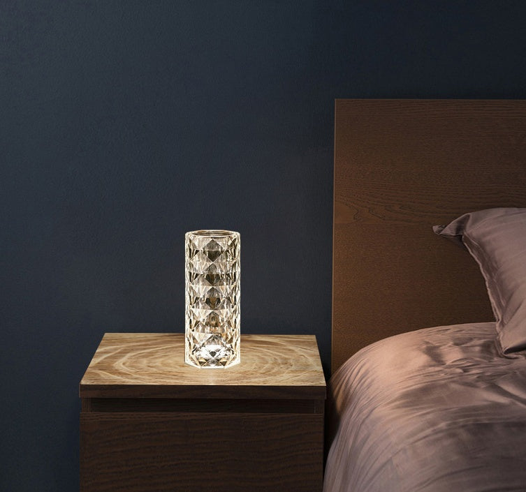 Crystal Diamond Lamp - USB Touch Dimming Night Light