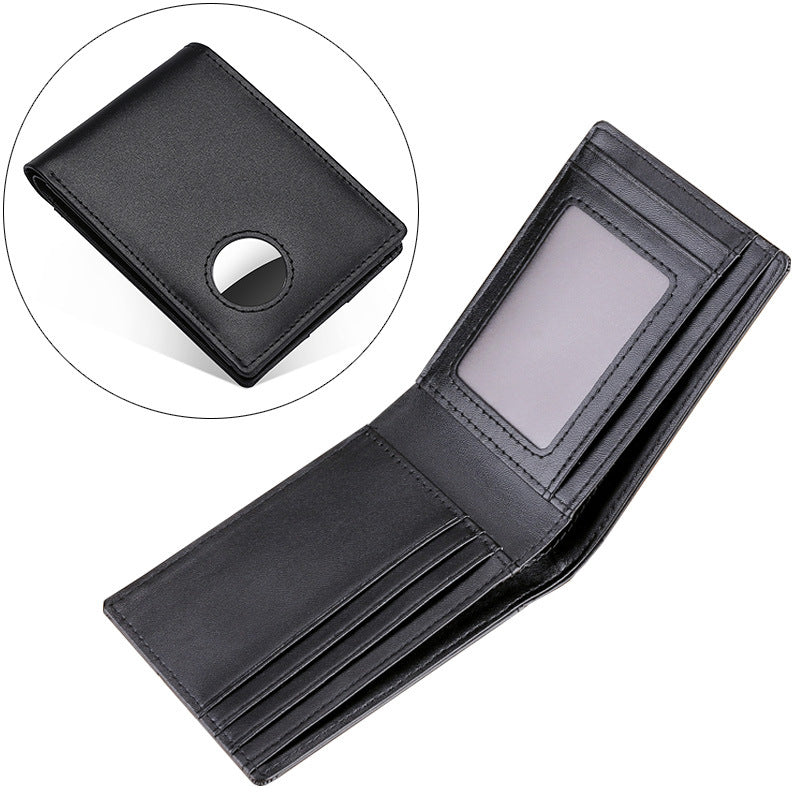 Men's Leather Tracker Wallet - Smart GPS Anti-Theft Wallet