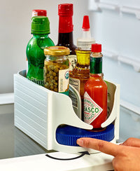 Double Rotating Storage Caddy - 360° Swivel Organizer