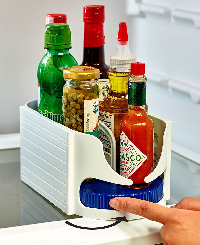 Double Rotating Storage Caddy - 360° Swivel Organizer