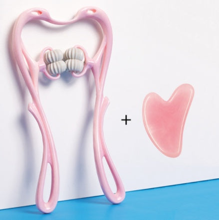 6-Wheel Neck Massager - Manual Muscle Relief Roller