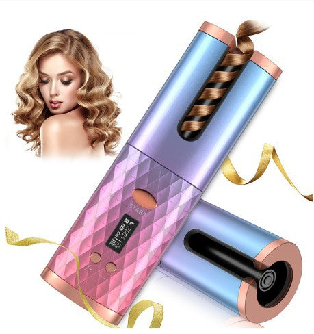 Auto Hair Curler - Rechargeable Rotating Curling Iron