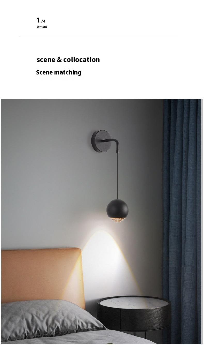 Premium Master Bedroom Hanging Line Wall Lamp