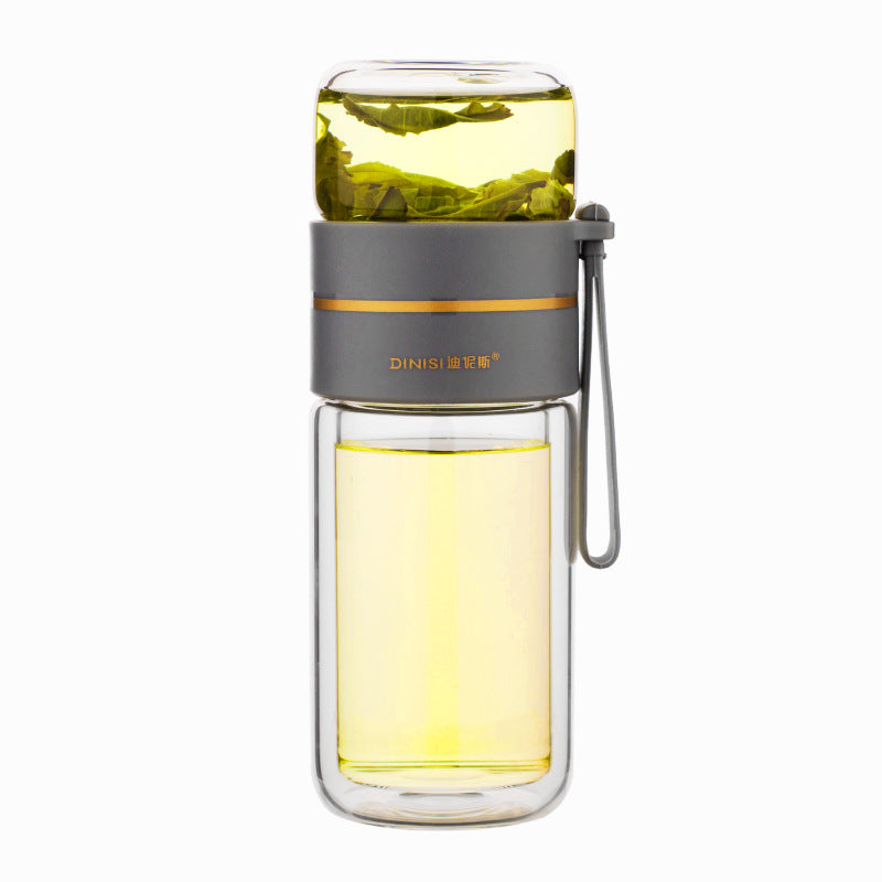 Glass Tea Infuser Water Bottle