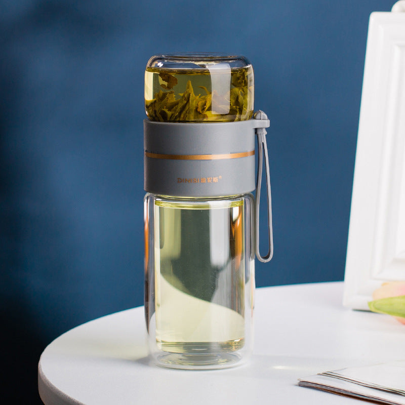 Glass Tea Infuser Water Bottle