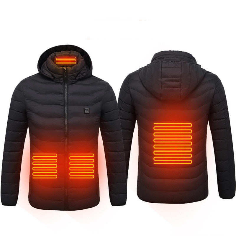 USB Heated Jacket - Electric Warming Winter Coat for Men