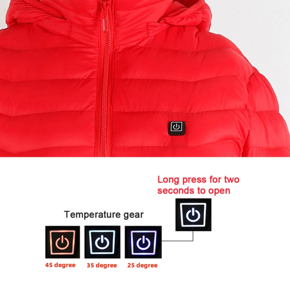 USB Heated Jacket - Electric Warming Winter Coat for Men