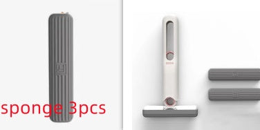 Mini Sponge Mop Cleaner - Portable Squeeze Wiper