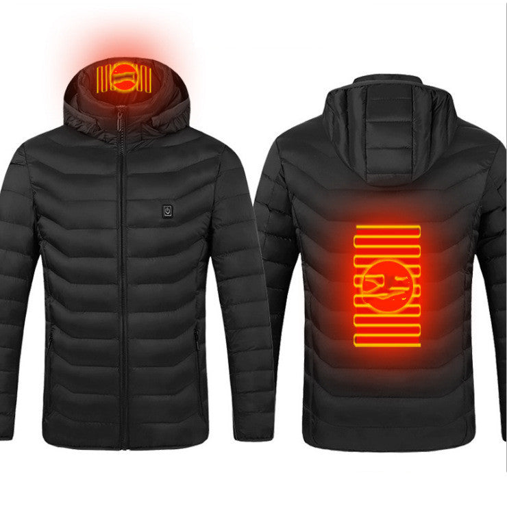 USB Heated Jacket - Electric Warming Winter Coat for Men