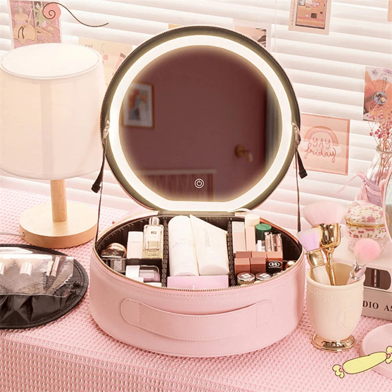 LED Makeup Bag with Mirror