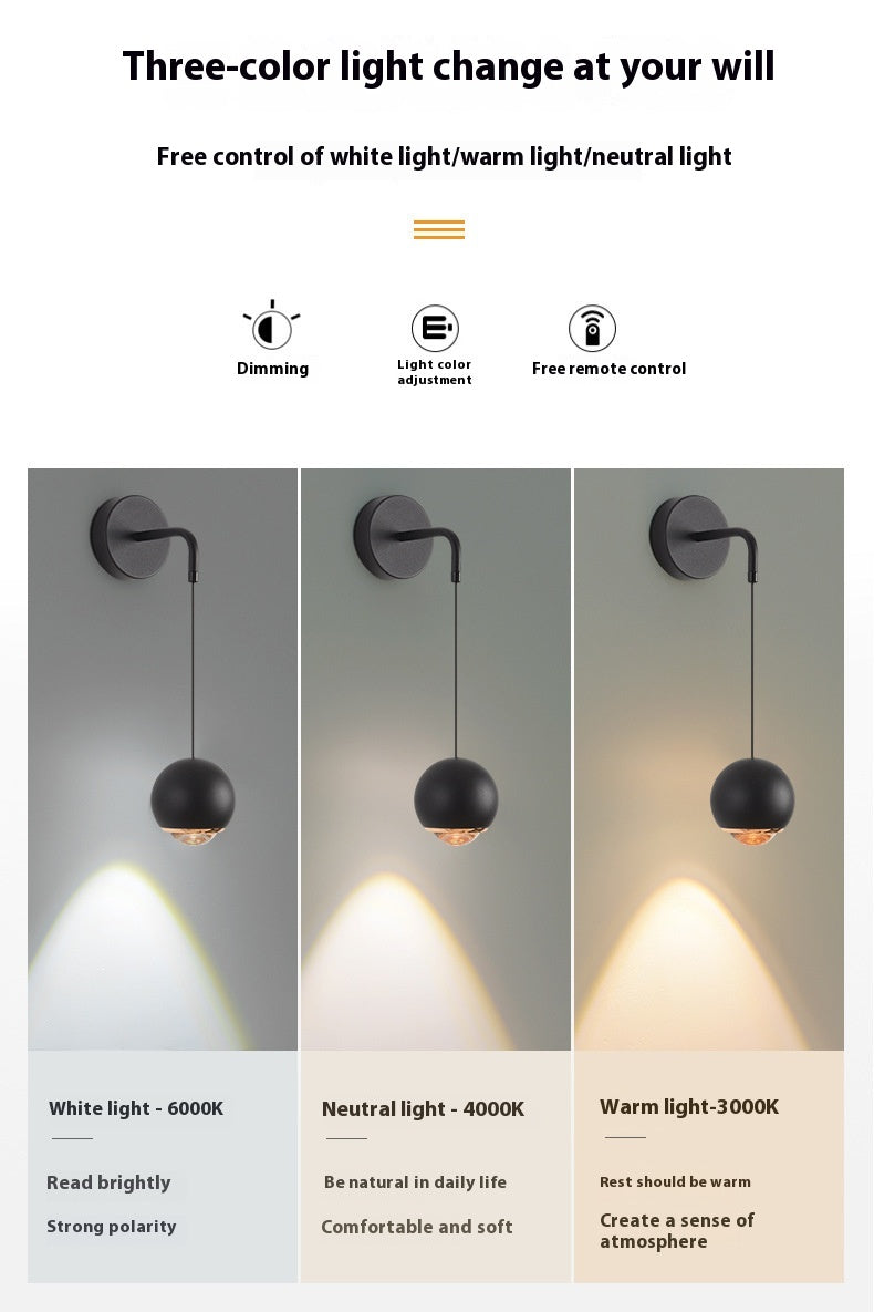 Premium Master Bedroom Hanging Line Wall Lamp