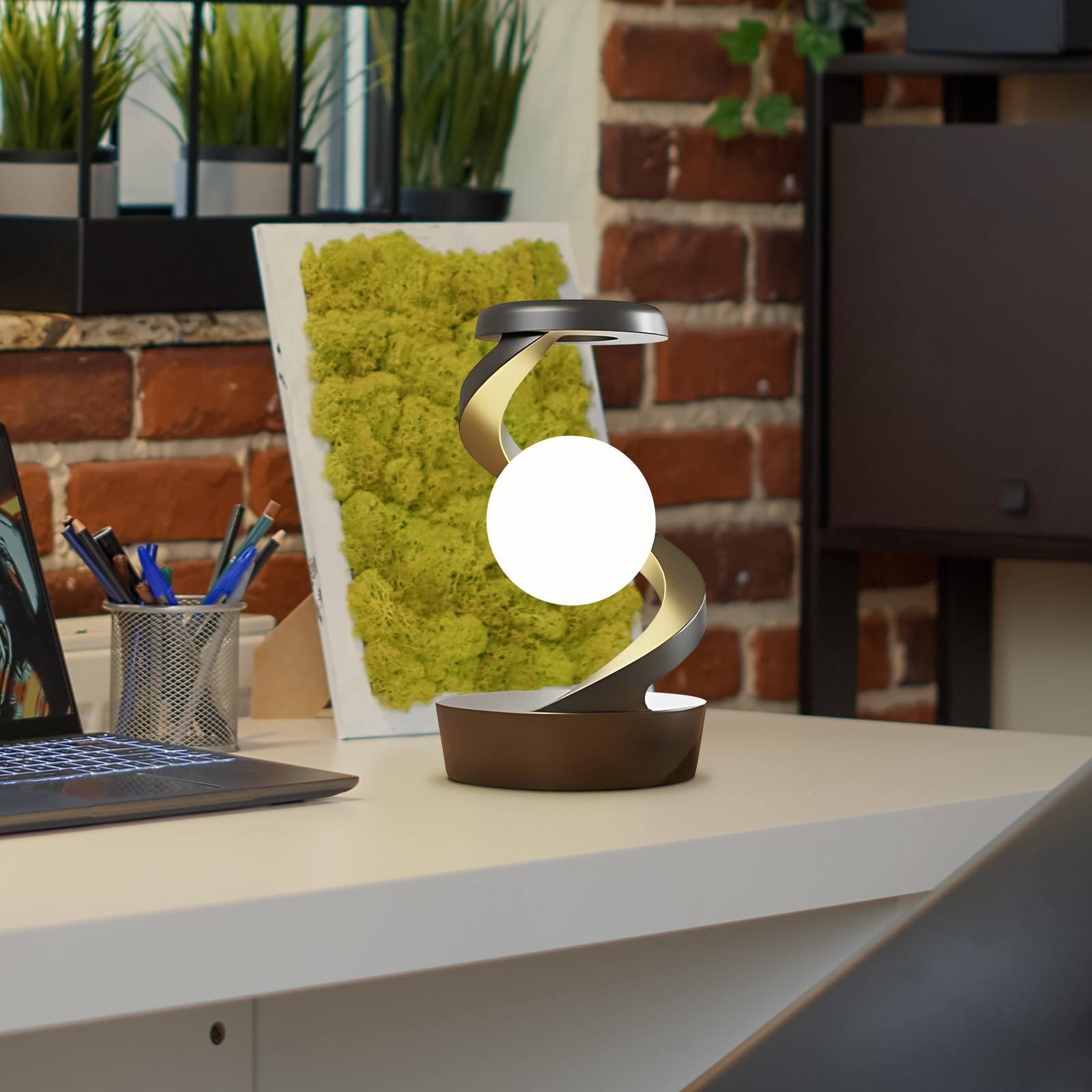 Moon Lamp Wireless Charging Desk Light
