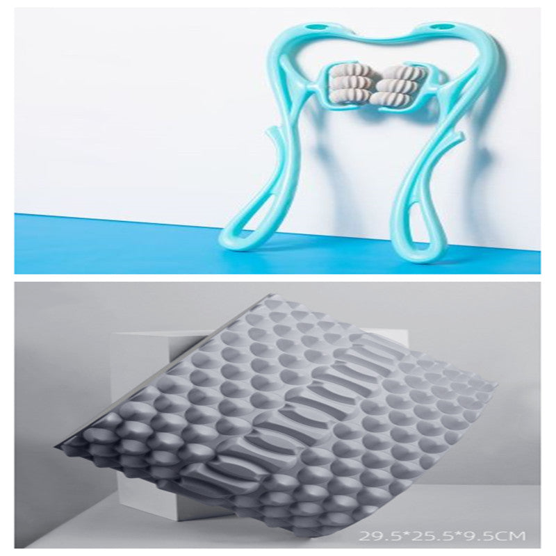 6-Wheel Neck Massager - Manual Muscle Relief Roller