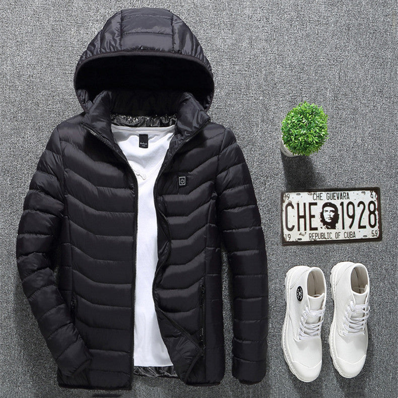 USB Heated Jacket - Electric Warming Winter Coat for Men