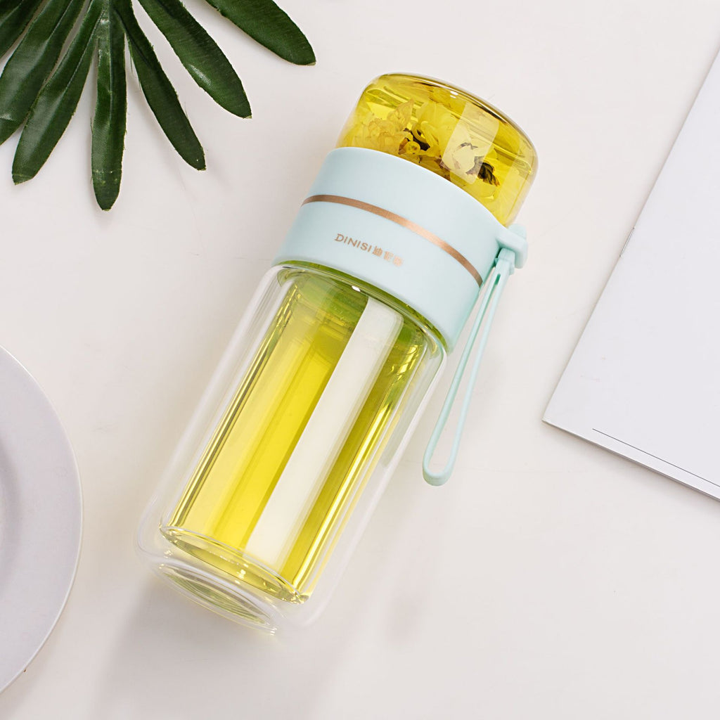Glass Tea Infuser Water Bottle
