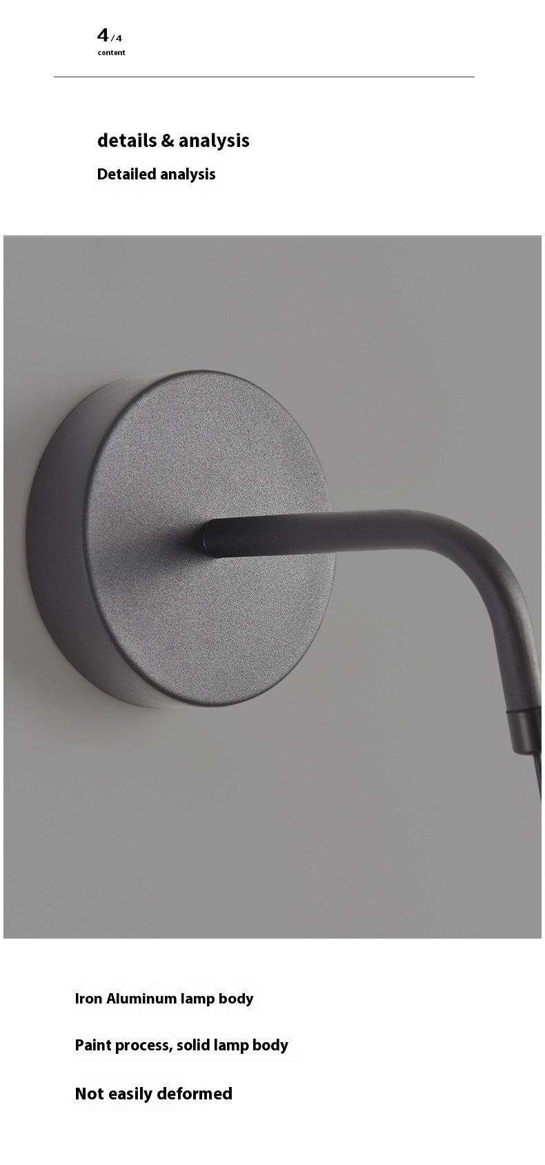 Premium Master Bedroom Hanging Line Wall Lamp