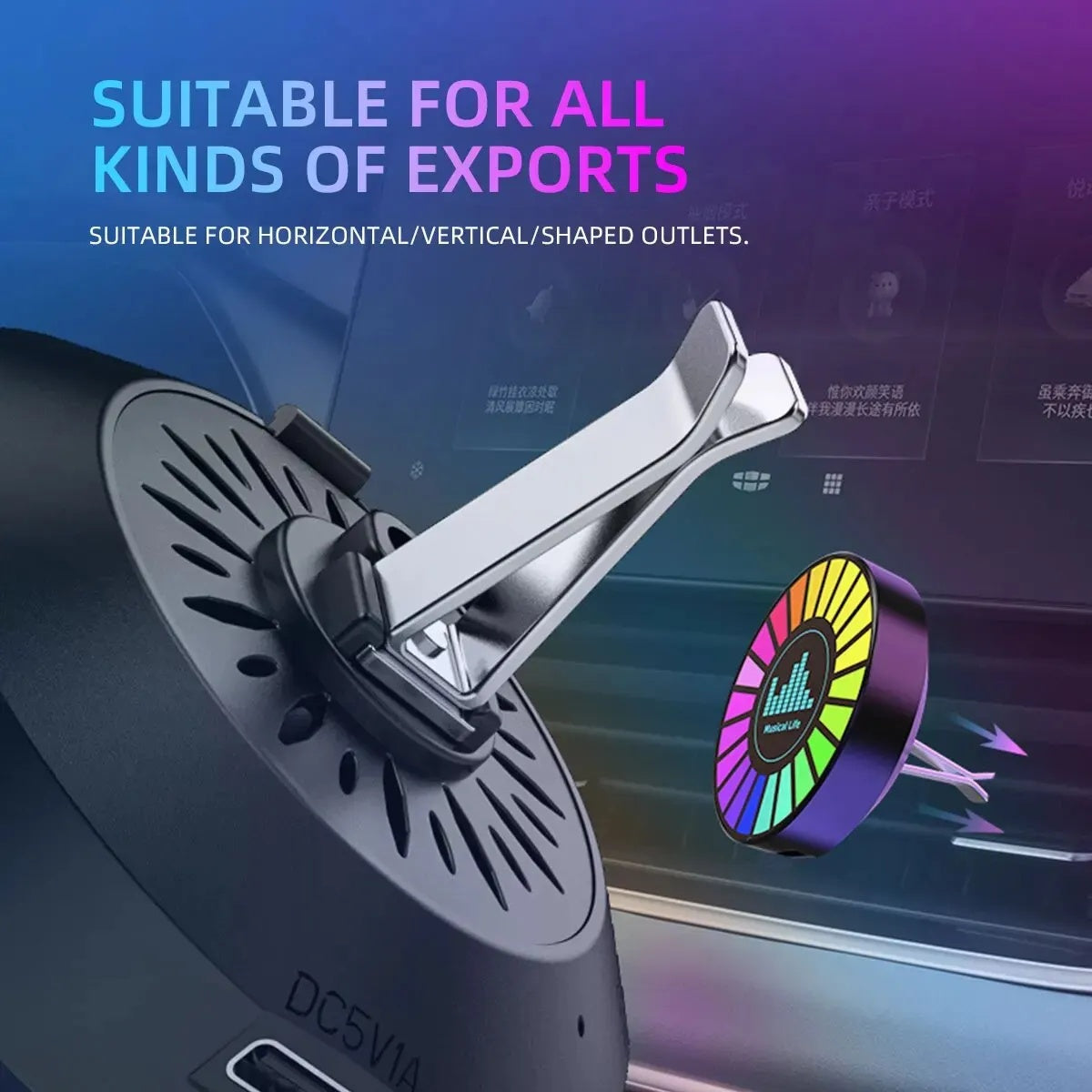 RGB Sound Control Car Light