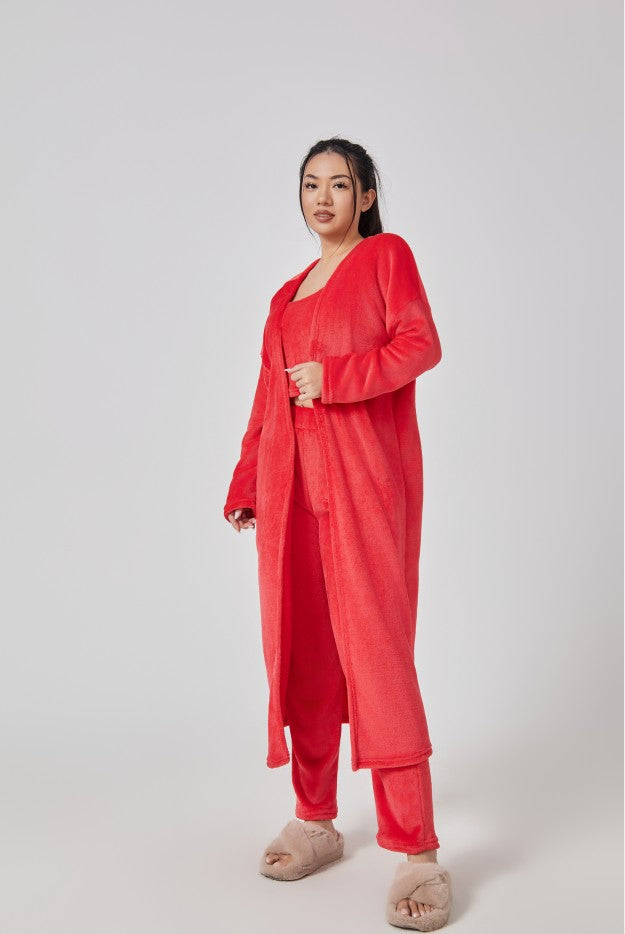3-Piece Lounge Set - Cozy Pajama Matching Set for Women