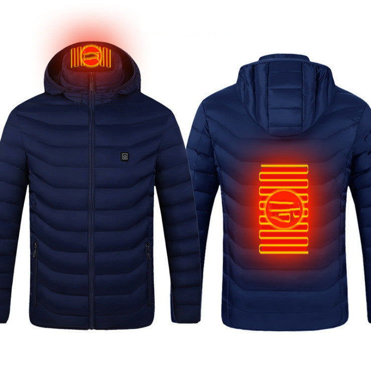 USB Heated Jacket - Electric Warming Winter Coat for Men