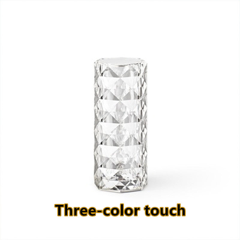 Crystal Diamond Lamp - USB Touch Dimming Night Light