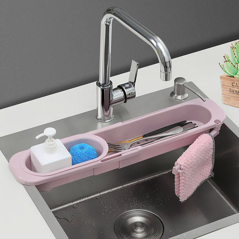 Telescopic Sink Organizer Rack - Adjustable Kitchen Storage