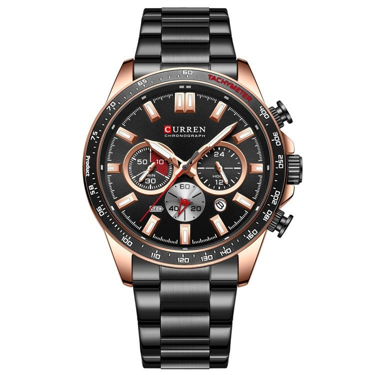 Men's Waterproof Steel Belt Watch