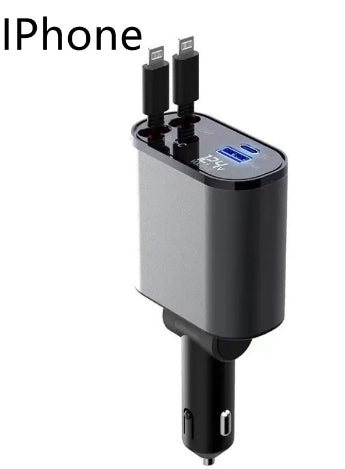 100W Fast Car Charger USB-C Adapter