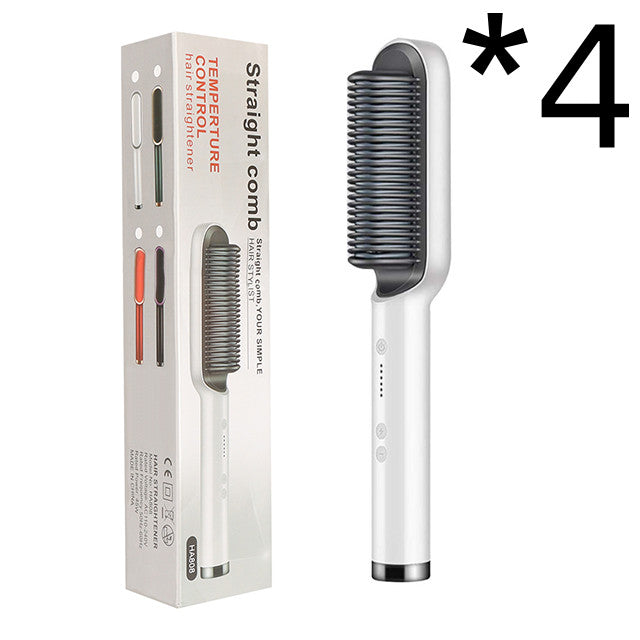 2-in-1 Hair Straightener - Hot Comb & Curling Iron