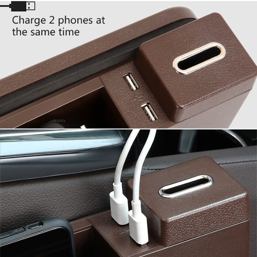 Wireless Charging Car Organizer - Seat Gap Storage Box