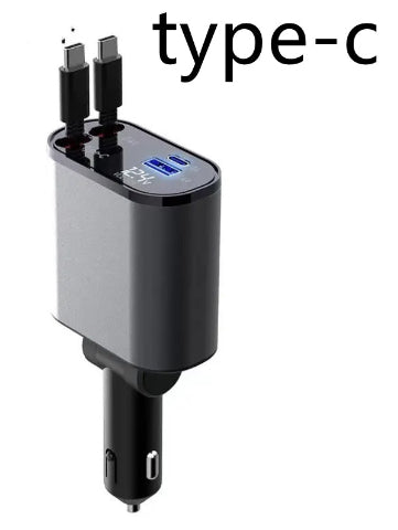 100W Fast Car Charger USB-C Adapter