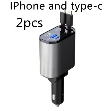 100W Fast Car Charger USB-C Adapter