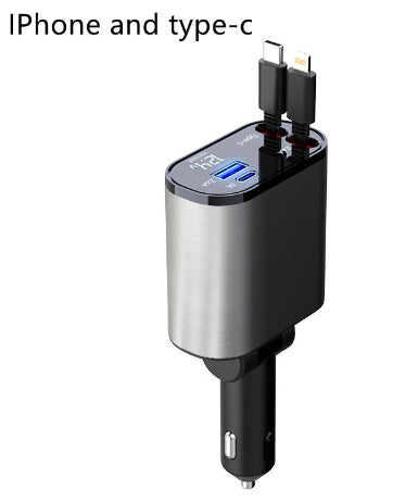100W Fast Car Charger USB-C Adapter