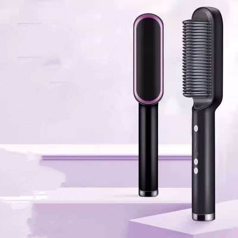 2-in-1 Hair Straightener - Hot Comb & Curling Iron