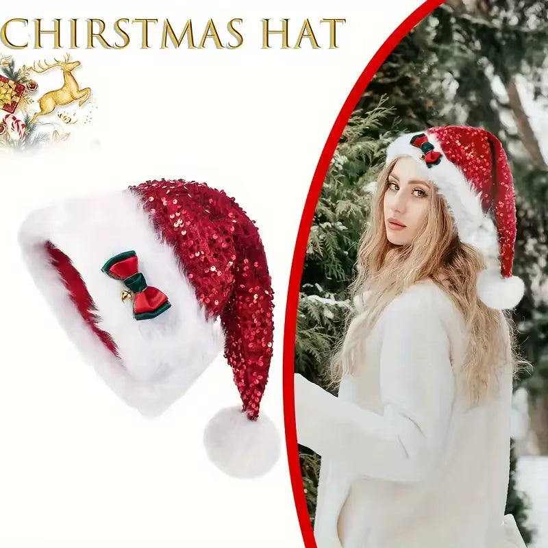 Sequin Santa Hat