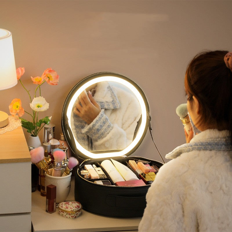 LED Makeup Bag with Mirror