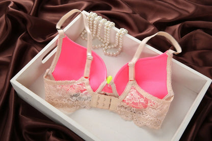 Underclothes Brand Underwear Women Bras B C cup Lingerie set With Brief Sexy Lingerie Lace Embroidery Bra Sets Bowknot Bras