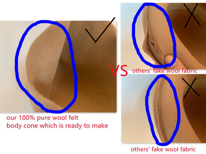 Women Wool Pillbox Fascinator Hat Feamale Stewardess Hats Etiquette Cap Plain Fedoras Cap Women Beret Hat Formal Lady Hat A040