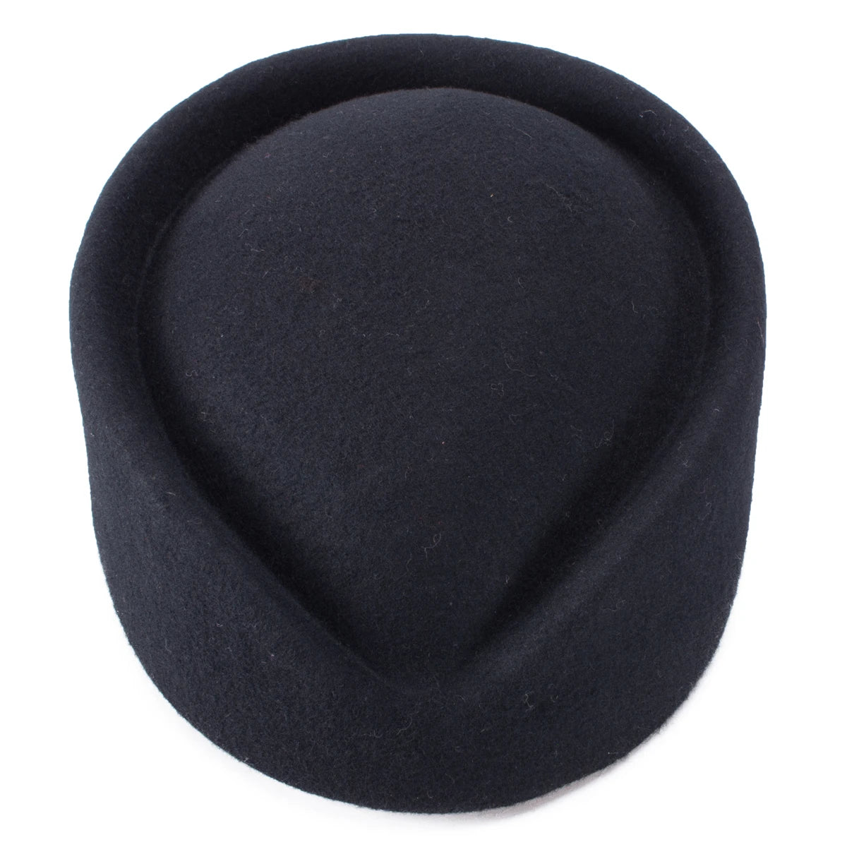 Women Wool Pillbox Fascinator Hat Feamale Stewardess Hats Etiquette Cap Plain Fedoras Cap Women Beret Hat Formal Lady Hat A040