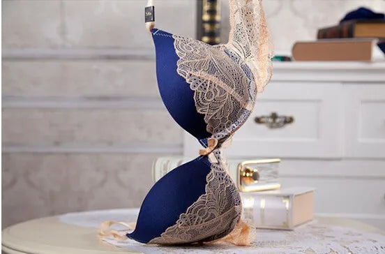 Underclothes Brand Underwear Women Bras B C cup Lingerie set With Brief Sexy Lingerie Lace Embroidery Bra Sets Bowknot Bras