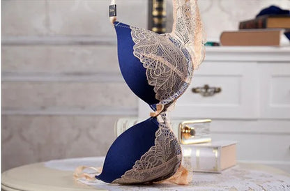 Underclothes Brand Underwear Women Bras B C cup Lingerie set With Brief Sexy Lingerie Lace Embroidery Bra Sets Bowknot Bras