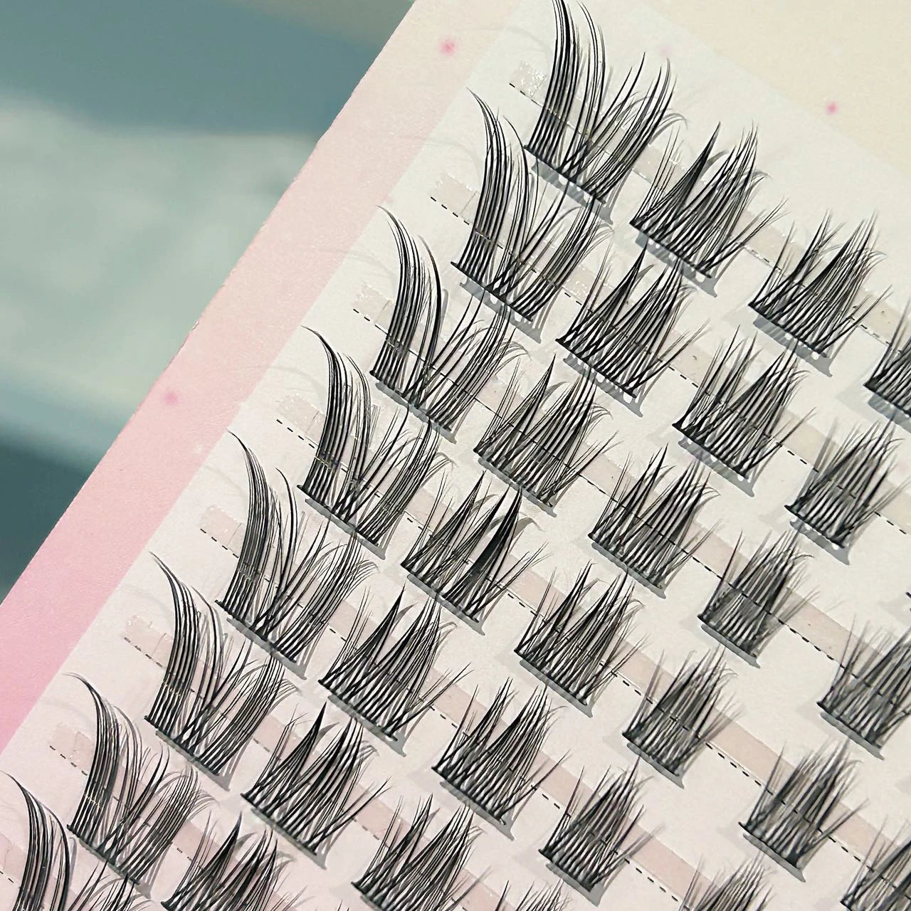 Cat Style Glue Free False Eyelashes Single Cluster Lightweight Eyelashes Self Adhesive No Glue Lashes Segmented Natural Eyelashe