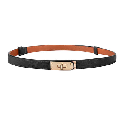 Luxury Brand Leather Belt for Women Designer Alloy Buckle Waist Strap Female Jeans Trouser Dress Waistband