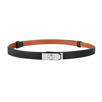 Luxury Brand Leather Belt for Women Designer Alloy Buckle Waist Strap Female Jeans Trouser Dress Waistband