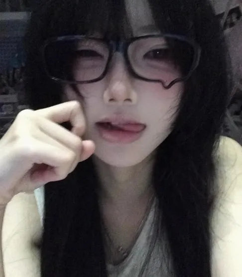 Y2K Anime Crying Glasses Dripping Tears Black Frame Unisex Retro Kawaii Fashion Eyewear Halloween Cosplay Cute Accessories Gift