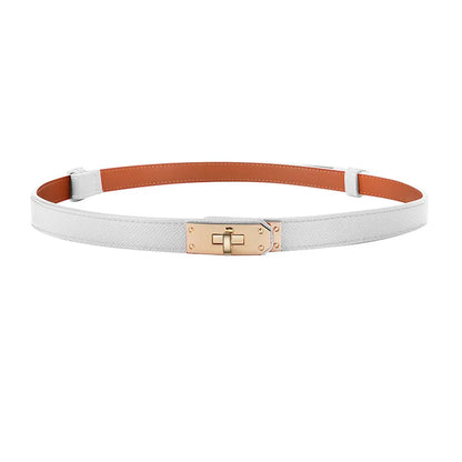 Luxury Brand Leather Belt for Women Designer Alloy Buckle Waist Strap Female Jeans Trouser Dress Waistband