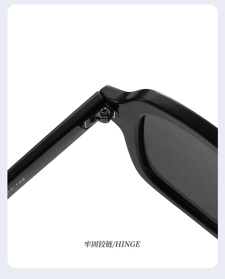 Fashionable Rice Nail Square Sunglasses High-End Casual Simple Sunglasses Versatile Ins Internet Celebrity Sunglasses Women DUHE