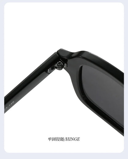 Fashionable Rice Nail Square Sunglasses High-End Casual Simple Sunglasses Versatile Ins Internet Celebrity Sunglasses Women DUHE