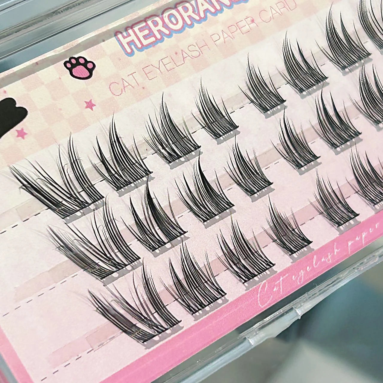 Cat Style Glue Free False Eyelashes Single Cluster Lightweight Eyelashes Self Adhesive No Glue Lashes Segmented Natural Eyelashe